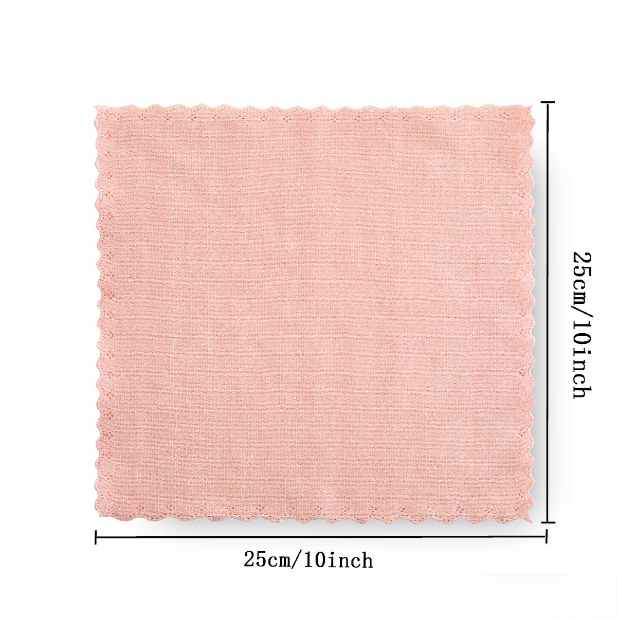 5 Pack Microfiber Kitchen Cloth Dish Towels, Premium Dishcloths, Washing Dishes, Dish Rags Cleaning Cloths with Scrub Side and Poly Scour Side 5 Color
