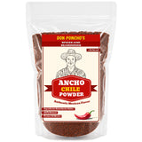 Don Ponchos Ancho Chile Powder 1 lb (16 oz) - Authentic Mexican Chile Ancho Molido, Mild Smoky Chili Powder Seasoning for Mole, Enchiladas, Tacos