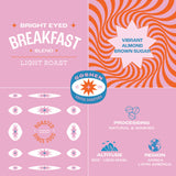 Goshen Coffee Roasters Ground Bean Bright Eyed Breakfast Blend | Light Roast, Brewed or Espresso | Award-Winning - Natural and Washed | Vibrant