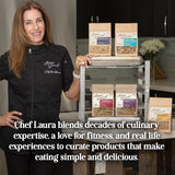 Laura's Gourmet Granola AppleLicious Crunch, 2 lb, Gluten-Free Oats, Vegan, Dairy & Soy Free Snack, Organic Agave, Cinnamon Diced Apples, Artisan