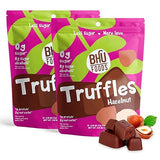 BHU FOODS Keto Fat Bombs, Organic, Vegan, Low Carb Sugar Free, Decadent Keto Candy made with Clean Ingredients, Hazelnut Chocolate Truffles (2 Bags)