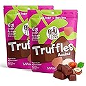 BHU FOODS Keto Fat Bombs, Organic, Vegan, Low Carb Sugar Free, Decadent Keto Candy made with Clean Ingredients, Hazelnut Chocolate Truffles (2 Bags)