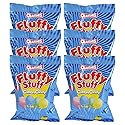 Fruidles Cotton Candy Blue, Pink, Green, and Yellow Party Flavors Supplies Birthday Treats for Kids, Kosher, 2.1oz Bag (6-Pack)