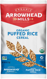 Arrowhead Mills Organic Puffed Rice Cereal, 6 oz Bag (Pack of 3)