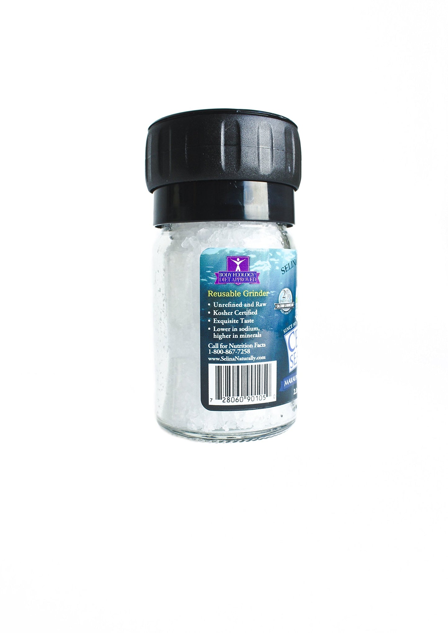 Celtic Sea Salt Makai Pure Deep Sea Salt Mini Grinder, 2.1 Ounce