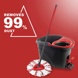 [2026 New Version] Mop Head Replacement - 40% More Cleaning Power, 3 Pack Spin Mop Replacement Head for Easy Wring 1-Tank System, Easy Cleaning