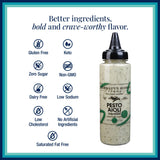 Terrapin Ridge Farms Pesto Aioli Garnishing Sauce - One 7.5 Ounce Squeeze Bottle - Gluten-Free, Keto-Friendly, Low Carb, Low Sugar