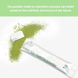 Taiping HK Green Matcha Tea 10 Single Serve Stick Packs For Cooking, Baking, Latte, Smoothie, Hot & Iced Drinks - Antioxidant-Rich, Helps Support