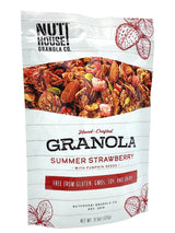 NutHouse! Granola Company - Premium Summer Strawberry Granola | Certified Gluten-Free, Non-GMO, Kosher | Vegan, Soy-Free | 11.5 oz. Bag (1-Pack)