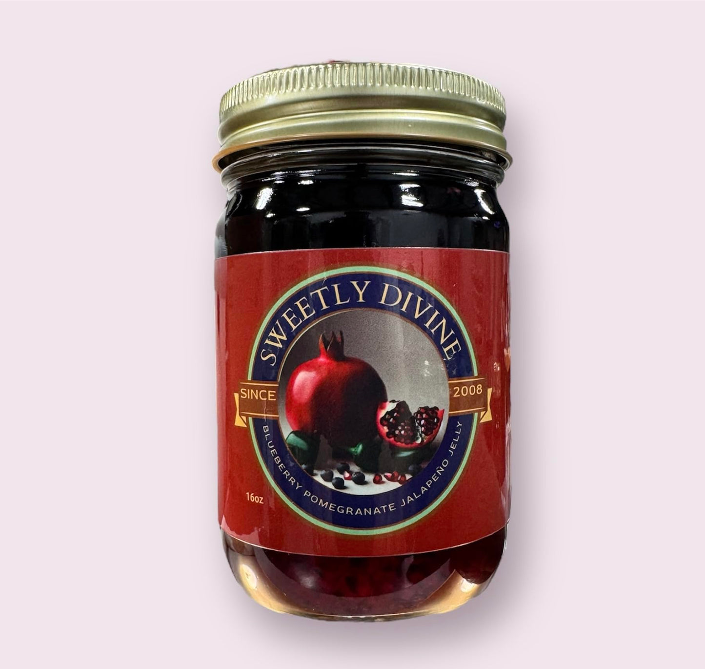 Sweetly Divine Hot Pepper Jelly - Multiple Flavors Available (Blueberry Pomegranate Jalapeno)