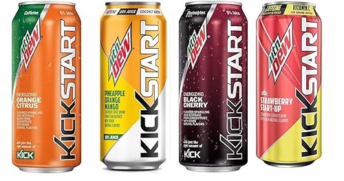 Mountain Dew Kickstart Energy Drink Variety Pack - 16 Count