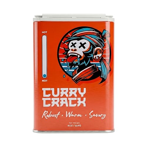 Curry Crack Spice - Golden Curry Seasoning Blend with Turmeric, Cumin, Coriander, Fenugreek & Aromatic Spices - Spicy, Warm Rub for Veggies, Chicken