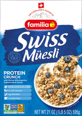 Familia Swiss Muesli Protein Crunch, Energy-Packed Cereal with Superseeds & Honey, 21oz (Pack of 3)