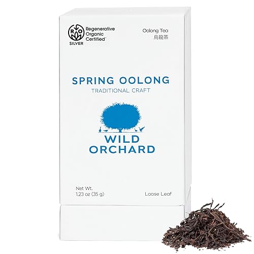 Wild Orchard Premium Grade Oolong Tea - 100% Regenerative Organic Certified - Sustainably & Regeneratively Cultivated on Jeju Island in South Korea
