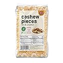 Spicy World Raw Cashew Pieces 80oz (5 LBS) - Natural Bulk Raw & Unsalted Cashews for Cooking, Baking & Topping, Gluten Free, Vegan, Keto, Paleo