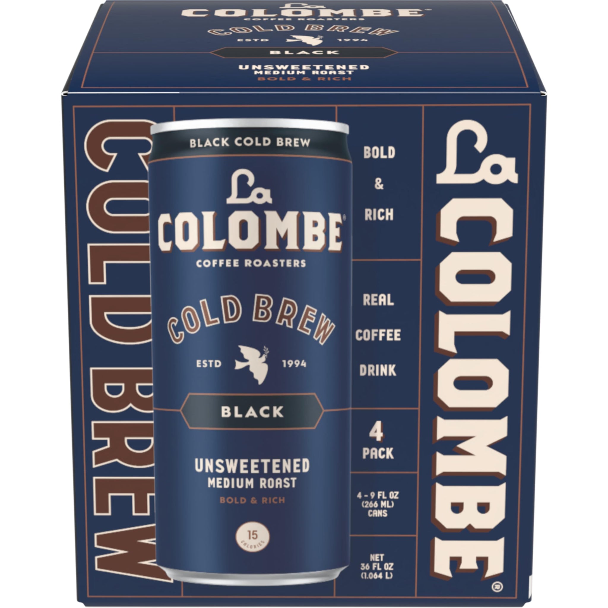 La Colombe, Coffee Pure Black, 9 Fl Oz, 4 Pack