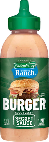 Hidden Valley The Original Ranch Burger Secret Sauce, 12 Fluid Ounce Squeezable Bottle (Package May Vary)