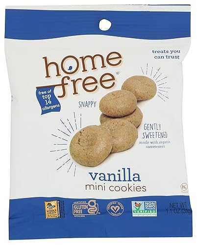 Homefree, Cookie Mini Vanilla, 1.1 Ounce