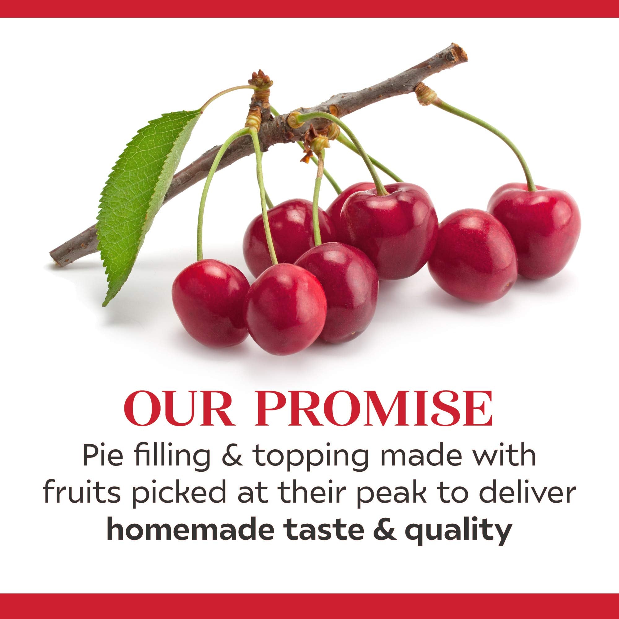 Duncan Hines Wilderness No Sugar Added Pie Filling and Topping, Cherry, 20 Ounce