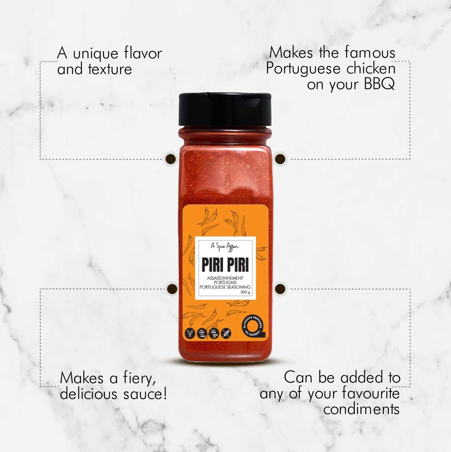 A Spice Affair’s Piri Piri Spices | Bold, Spicy & Portuguese-Inspired BBQ Seasoning | All-Natural, Non-GMO, Filler-Free | Perfect for Chicken