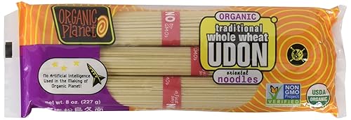 Organic Planet Traditional Whole Wheat Udon Pasta, 8 Ounce - 12 per case.