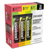 BODYARMOR Flash IV Electrolyte Packets, Strawberry Kiwi, Lemon Lime, & Tropical Punch Variety Pack - Zero Sugar Drink Mix, Single Serve Packs, Coconut