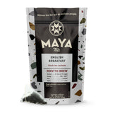 Maya Tea English Breakfast Black Tea Sachets, Naturally Caffeinated, Pack of 20