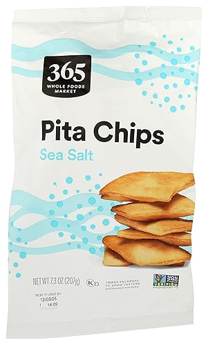 365 by Whole Foods Market Sea Salt Pita Chip, 7.3 OZ