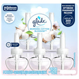 Glade PlugIns Scented Oil Refills, Morning Cotton Blossom, 5 Count, 0.67 fl oz Each, Long-Lasting Fragrance