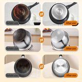 EASLIF Powerful Burnt Residue Remover for Cookware, 2026 New Pot Bottom Black Stain Remover, Seaweed Mud Black Cleaning Film for Pots & Pans