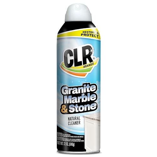 CLR Clean & Clear Stone, Granite, Marble, and Stone Cleaner, 12 Ounce Aerosol Spray Can (Packaging May Vary)