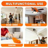 SISUPASSIE 26FT Reach Duster Cleaner Kit, Dusters for Cleaning with Extension Pole, Baseboard & Wall and Window Cleaner Mop for Fan Blades, High