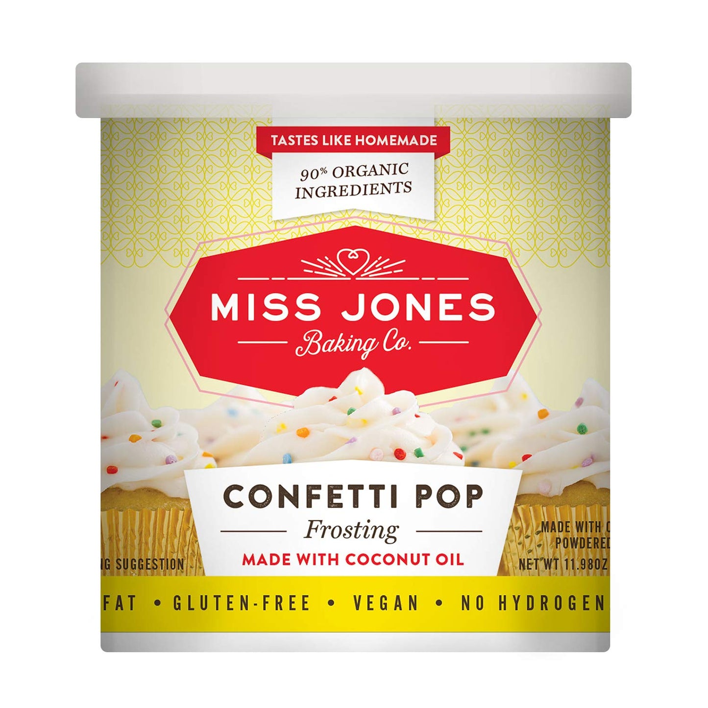 Miss Jones Baking Organic Frosting, Confetti Pop (Pack of 1)