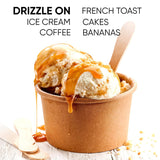 King's Cupboard Organic Caramel Sauce - The Perfect Sauce for Ice Cream, Fruit Dip, Topping Desserts, Caramel Drizzle for Coffee - Gluten-Free, Kosher, Organic, All Natural, 7.7 oz