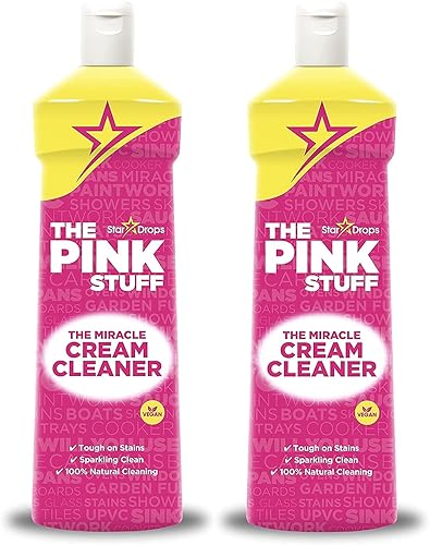 The Pink Stuff Stardrops Miracle Cream Cleaner, 17.6 Fl Oz (Pack of 2)