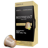 Bestpresso Coffee for Nespresso Original Machine 120 pods Certified Genuine Espresso Flavored Pack Vanilla Pods Compatible with Nespresso Original