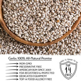 Gerbs Raw White Chia Seeds 4 lbs. | Small-Batch Packed in Resealable Bag, No Artificial Additives | Mildly Nutty Flavor, Ideal for Yogurt, Oatmeal