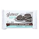 Glutino Chocolate Vanilla Creme Cookies, 10.6 Ounce - 12 per case.