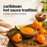 Baron Bajan Style Hot Sauce 7 Ounces (200 grams)