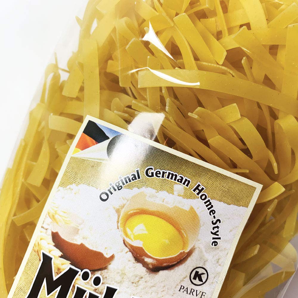 German Egg Noodle Broad Wheat Semolina TAGLIATELLE 1.1lb | 500g (Pack of 5)