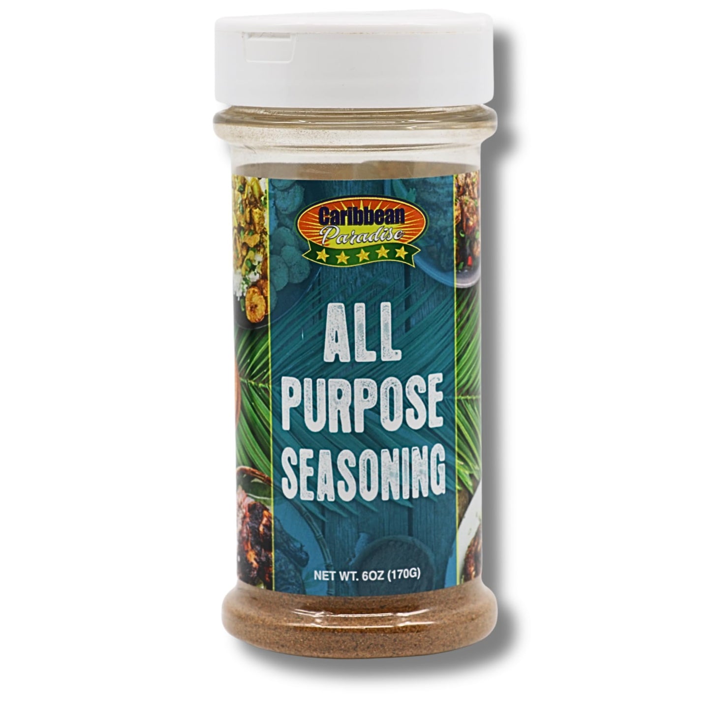 Caribbean Paradise All Purpose Seasoning, 6 oz (170 g), Authentic Caribbean Spice Blend for Meat, Seafood, Vegetables
