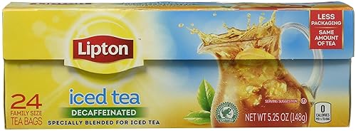 Lipton Ice Tea Bags Decaffeinated - 24 CT