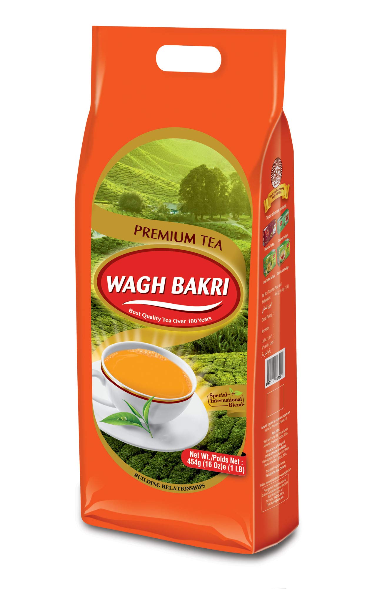 Wagh Bakri Premium Black Tea, 1 lb of Special International Blend