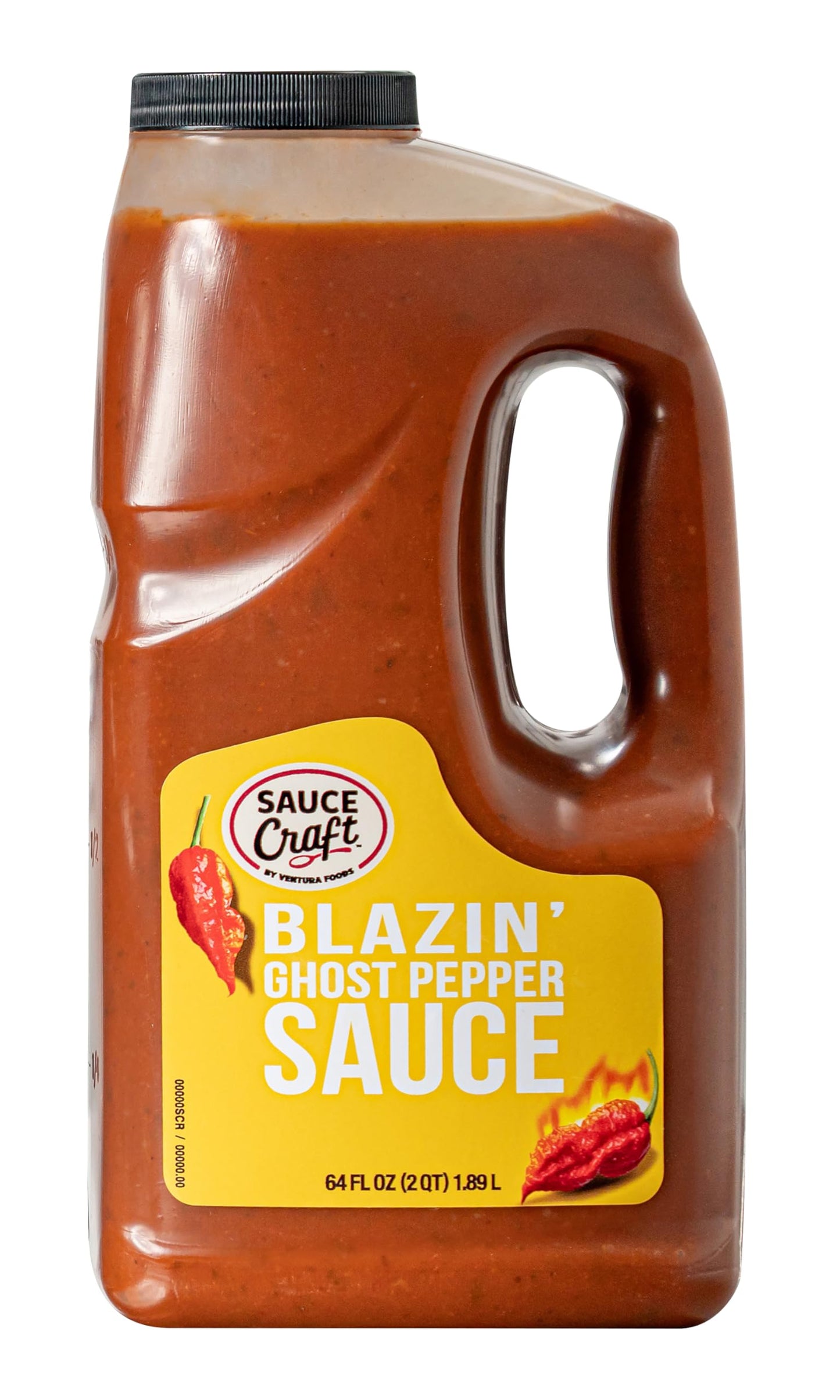 Ventura Foods Sauce Craft Blazin' Ghost Pepper - Ghost Pepper Hot Sauce with Aged Red Peppers, Smoked Paprika and Garlic, Tomato-Based Extra Spicy