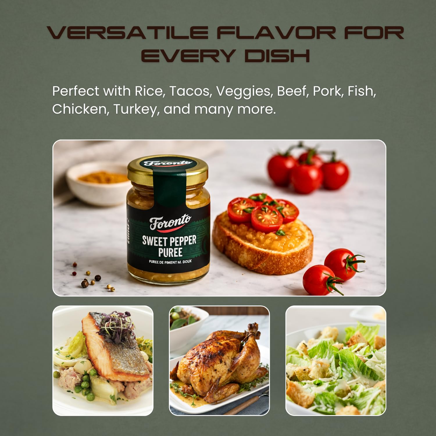 Authentic Taste Africa Pepper Sauces & Purees - Traditional West African Chili Sauce Made with a Variety of Peppers, Ginger & Garlic, Flavor-Packed