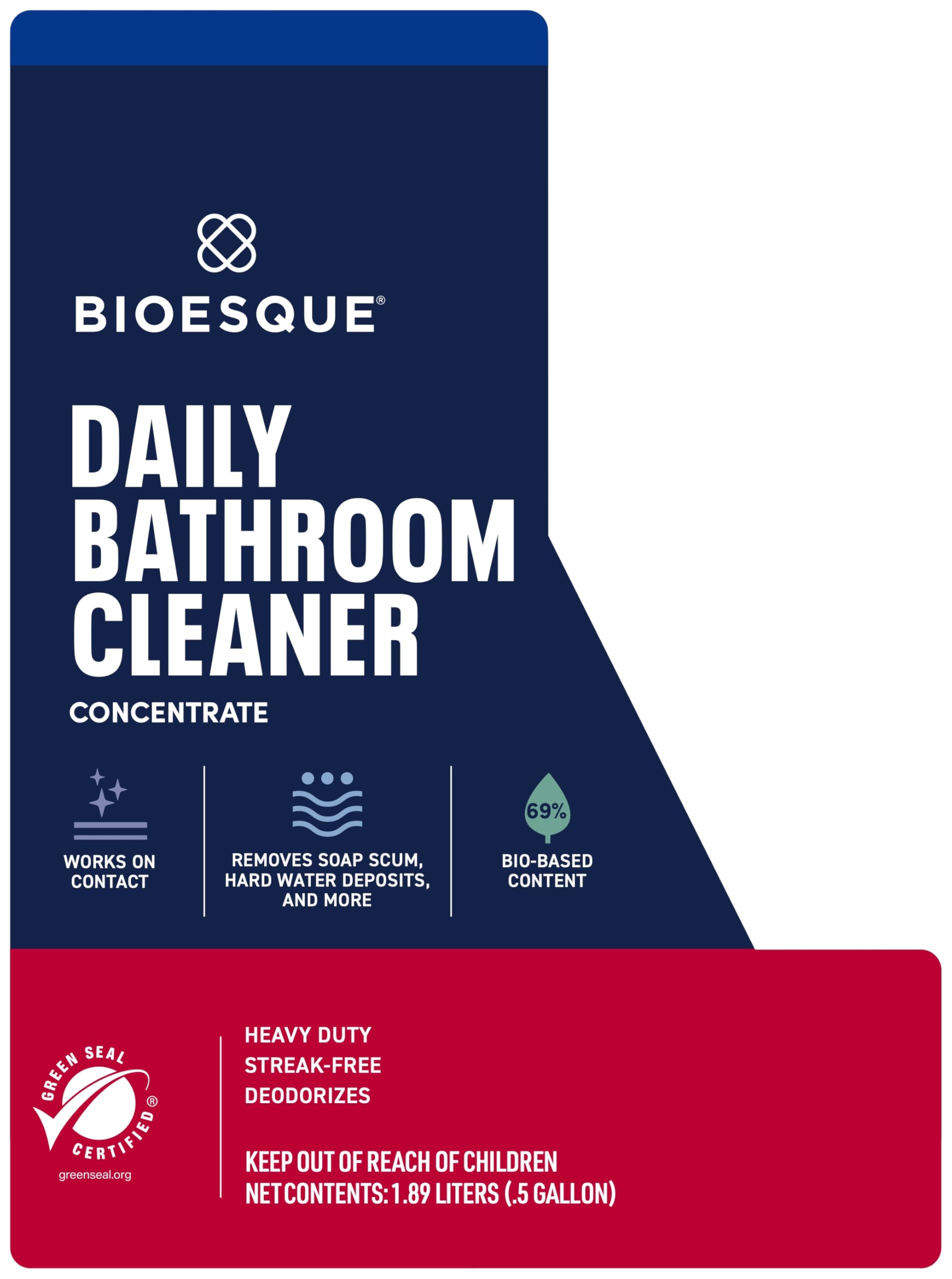 Bioesque Bathroom Cleaner Concentrate, 64 Fluid Ounce (Pack of 1)