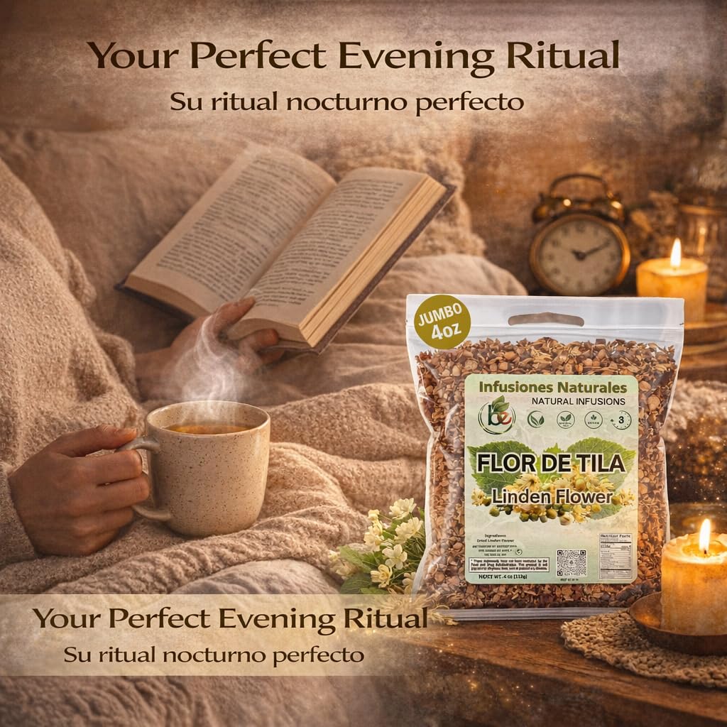 Tila Seca Herbal Tea (4 oz) - 100% Natural Linden Flowers & Leaves (Ternstroemia lineata) - Traditional Relaxation & Nightly Comfort - Wildcrafted