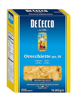 De Cecco Orecchiette No. 91 Pasta, 16 ounces (Pack of 3)