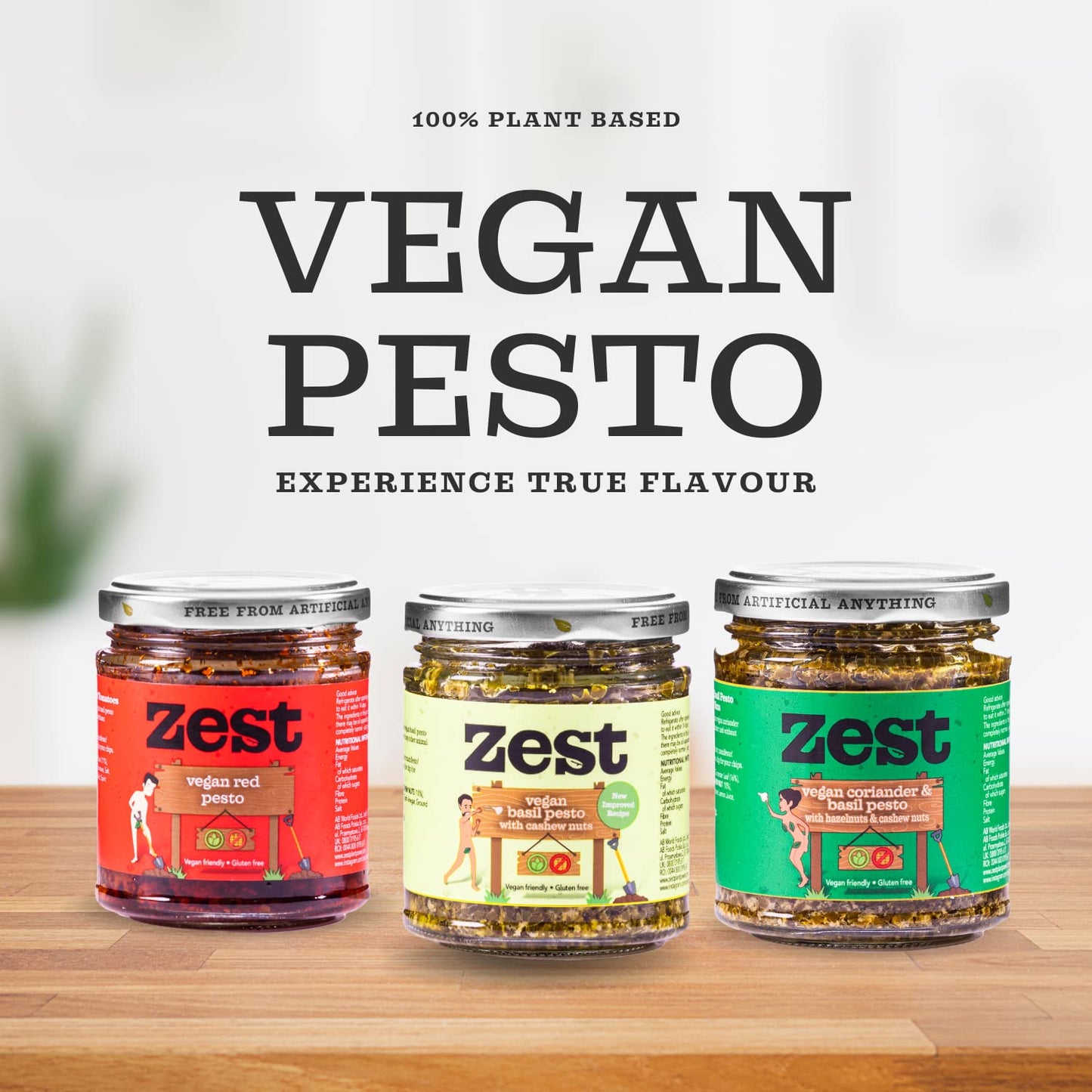 Zest Vegan Basil Pesto 165g