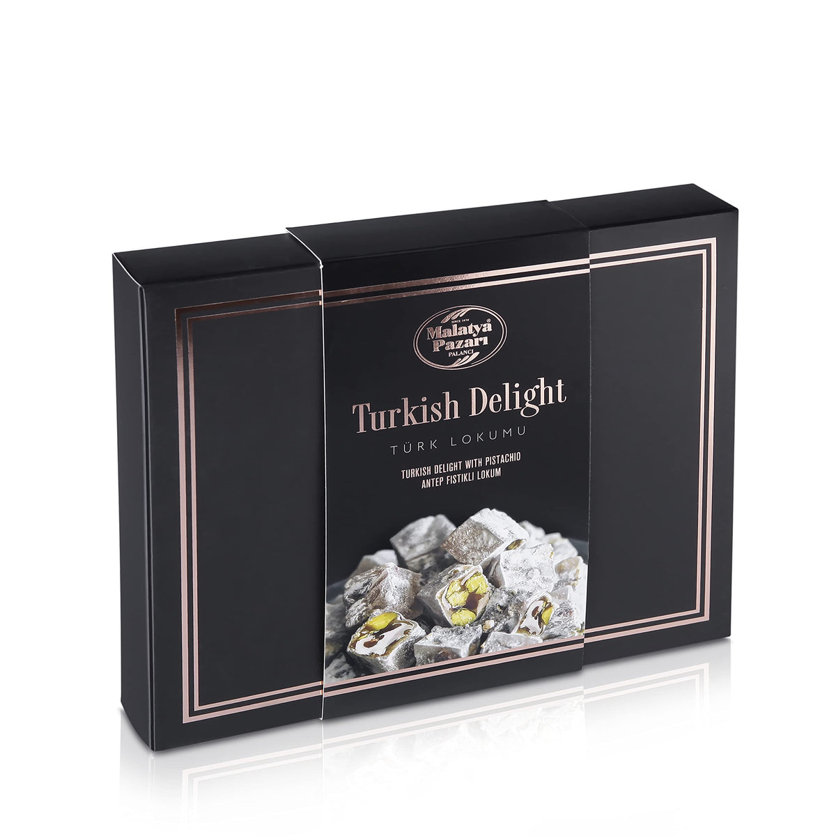 Malatya Pazari Pistachio Turkish Delight, Soft Candy, 14.1oz